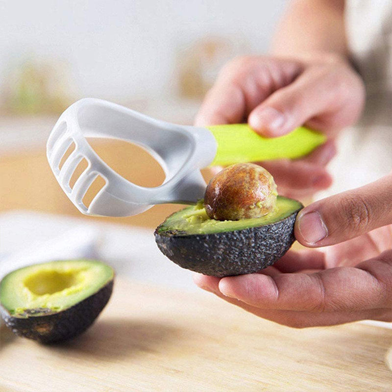 5 In 1 Avocado Slicer Multi-Function Avocado Masher Fruit Separator With Comfortable Handle Fruit Corer Kitchen Gadgets