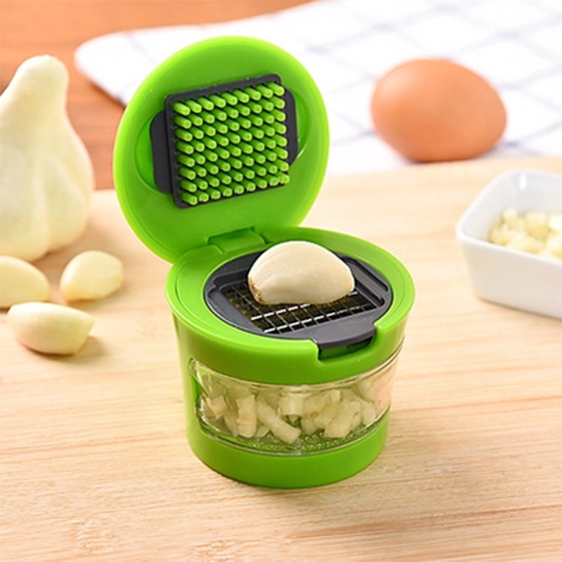 Mini Portable Stainless Steel Garlic Press Chopper Slicer Hand Presser Grinder Crusher Kitchen Tool Garlic Grater