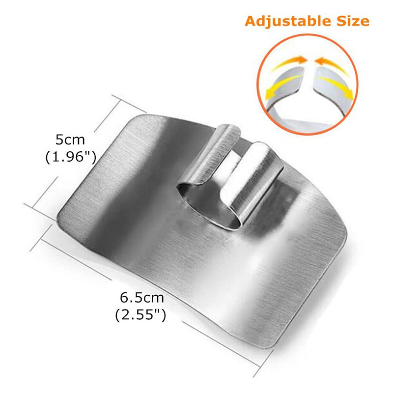 Finger Guards for Safe to Slice Vegetables Fruit Stainless Steel Finger Hand Protector for Cutting Meat Chef Kitchen Tool Gadget