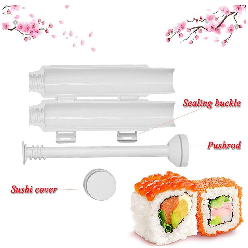 Space Sushi Bazooka Roller Mold Diy Rice Vegetable Meat Mold Tool Colored Plastic Pp Sushi Maker For Rolling