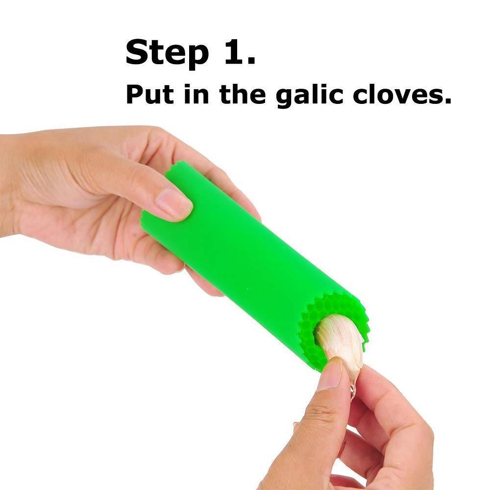 Wholesale Silicone Garlic Peeler Skin Remover Roller Keeper Easy Roller Peeling Tube Useful Kitchen Tool Garlic Peeler