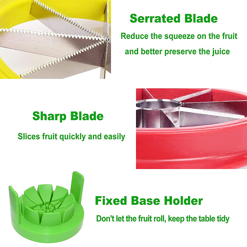 4 in 1 Fruit Slicer Divider Apple Corer tomato Slicer Mango Cutter Corer Remover Stainless Steel Fruit Cutter Kitchen Tool