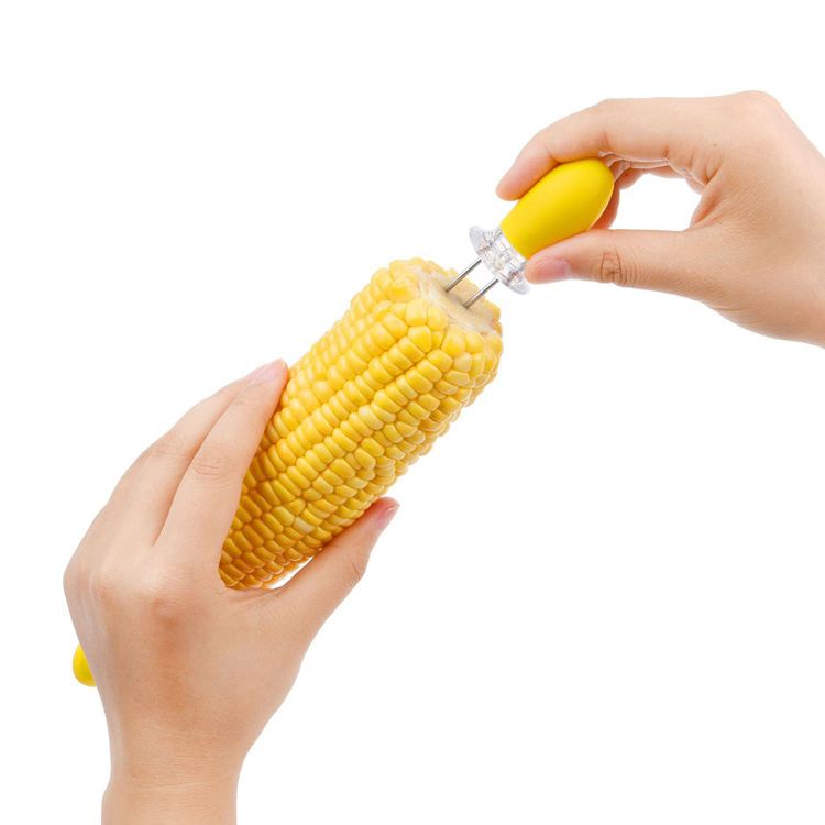 2023 hot products Hot Sale Stainless Steel BBQ Tools corn on the cob holders grill accessories