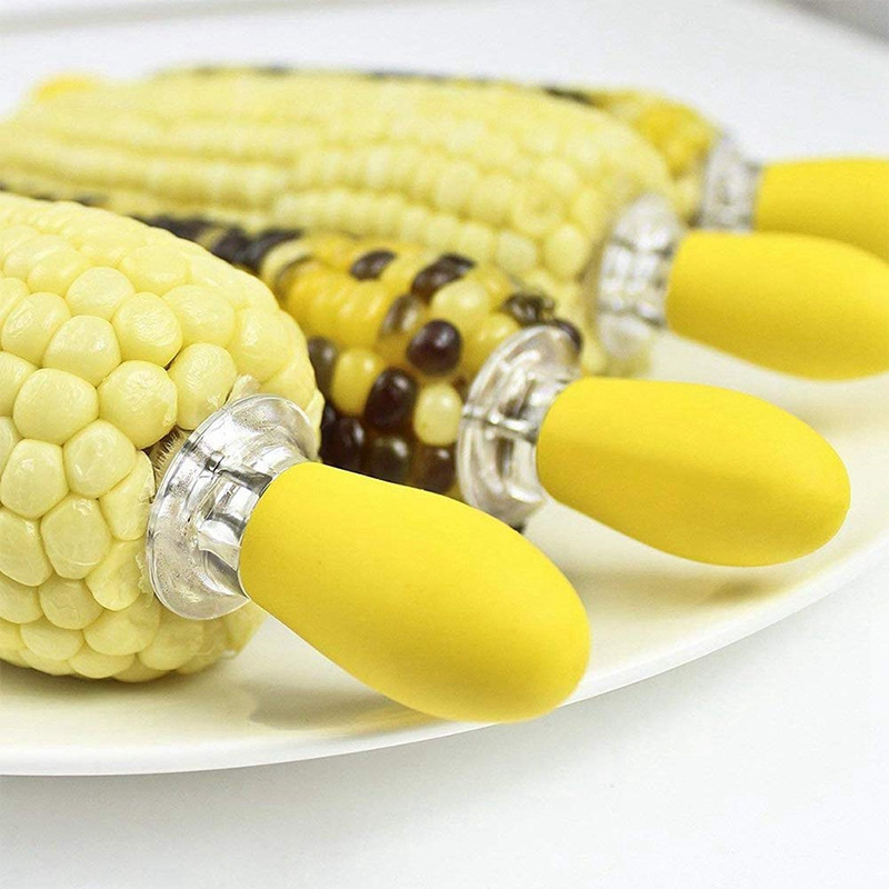 2023 hot products Hot Sale Stainless Steel BBQ Tools corn on the cob holders grill accessories