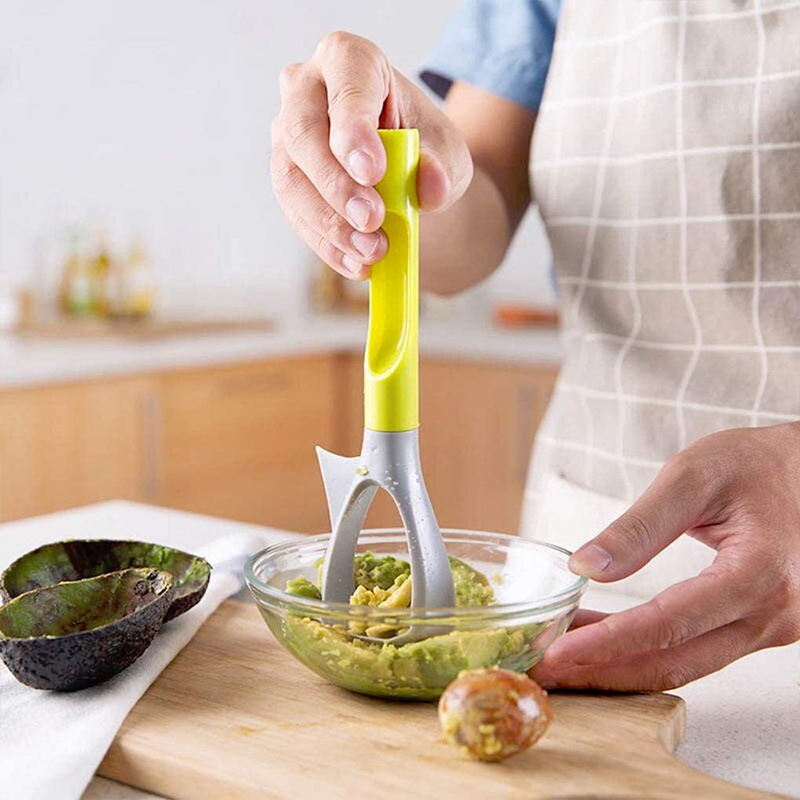 5 In 1 Avocado Slicer Multi-Function Avocado Masher Fruit Separator With Comfortable Handle Fruit Corer Kitchen Gadgets