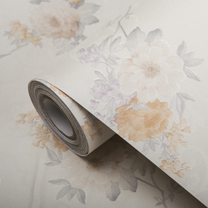 3d peel and stick vintage floral wholesale self adhesive vinyl pvc blank wallpaper for home decoration