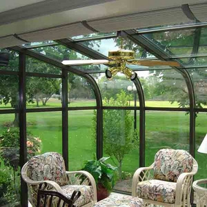 high quality portable curved glass roof winter garden aluminum sunroom