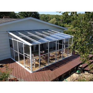 Tempered Insulated Energy-Saving Aluminum Glass Panels Sunroom For Sale