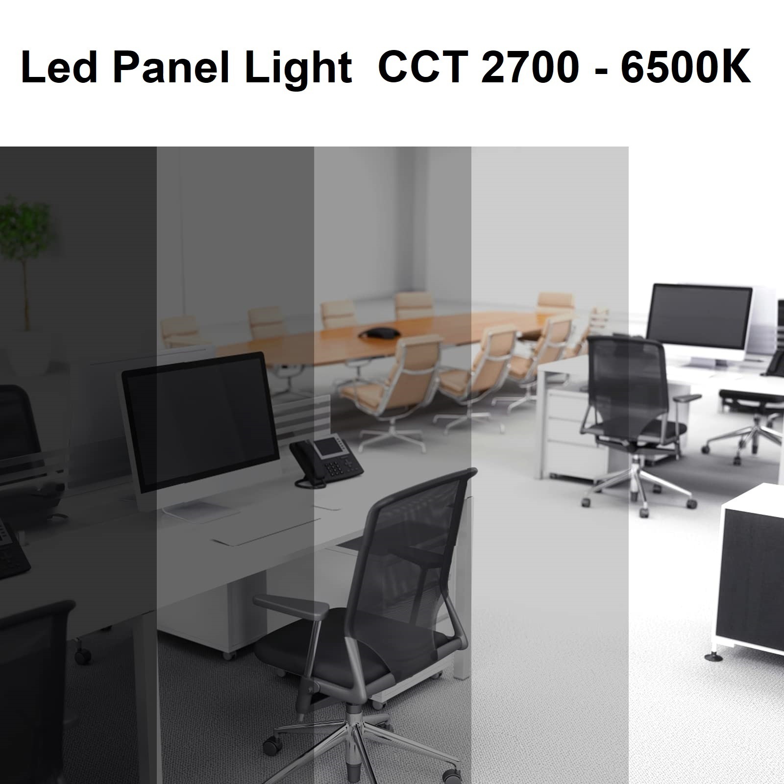 72watt 2x4 1x4 120 x 60 300 x 600 60 x 1200 Remote Smart dimmable surface mount lights office led flat panel fixture