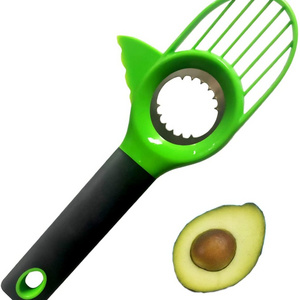 3 in 1 Avocado Cutter for Fruit and Vegetables Tool Avocado Slicer Knife with Silicon Grip Handle and Avocado Pitter