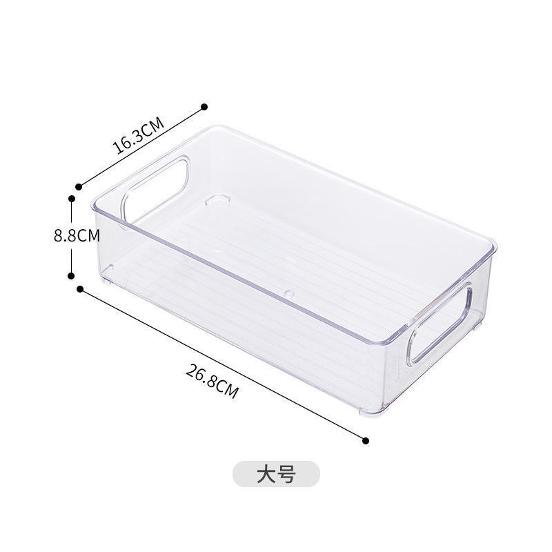 Eco Friendly Wholesale Organizer Bins Save Space Glass Jar Kitchen Organizer acrylic box Plastic Fridge Organizer