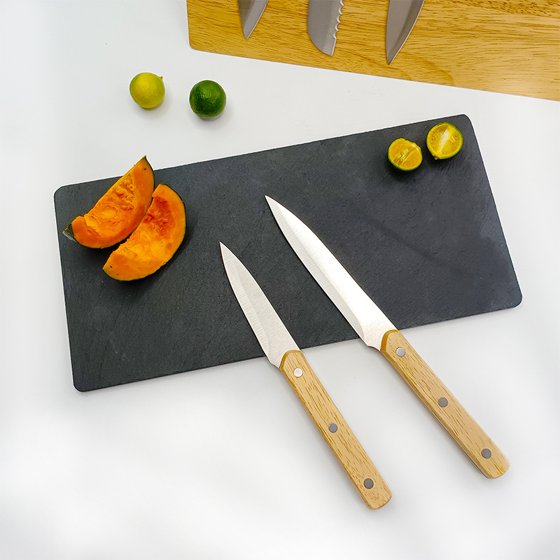 Wholesale custom logo kitchen knives & accessories stainless steel kitchen knife block set