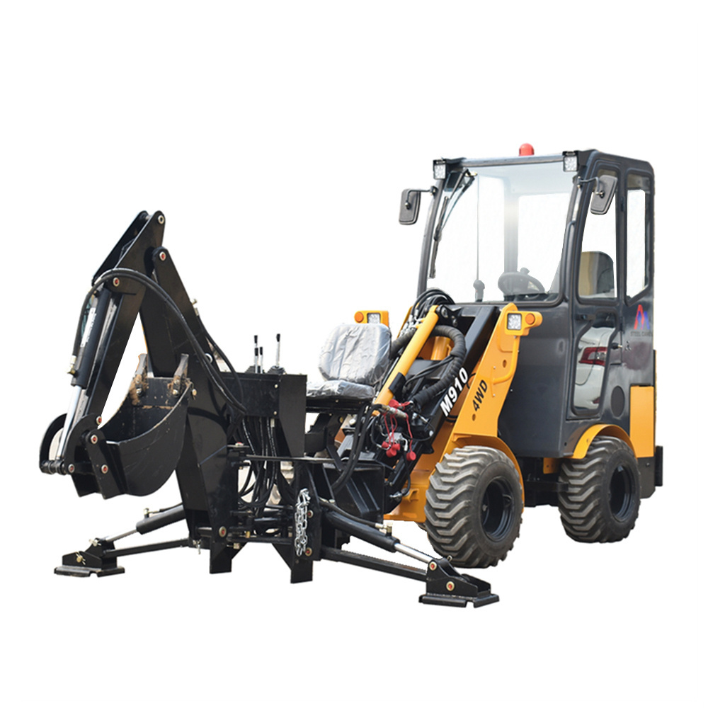 Backhoe of telescopic boom small compact  wheel loader attachmet