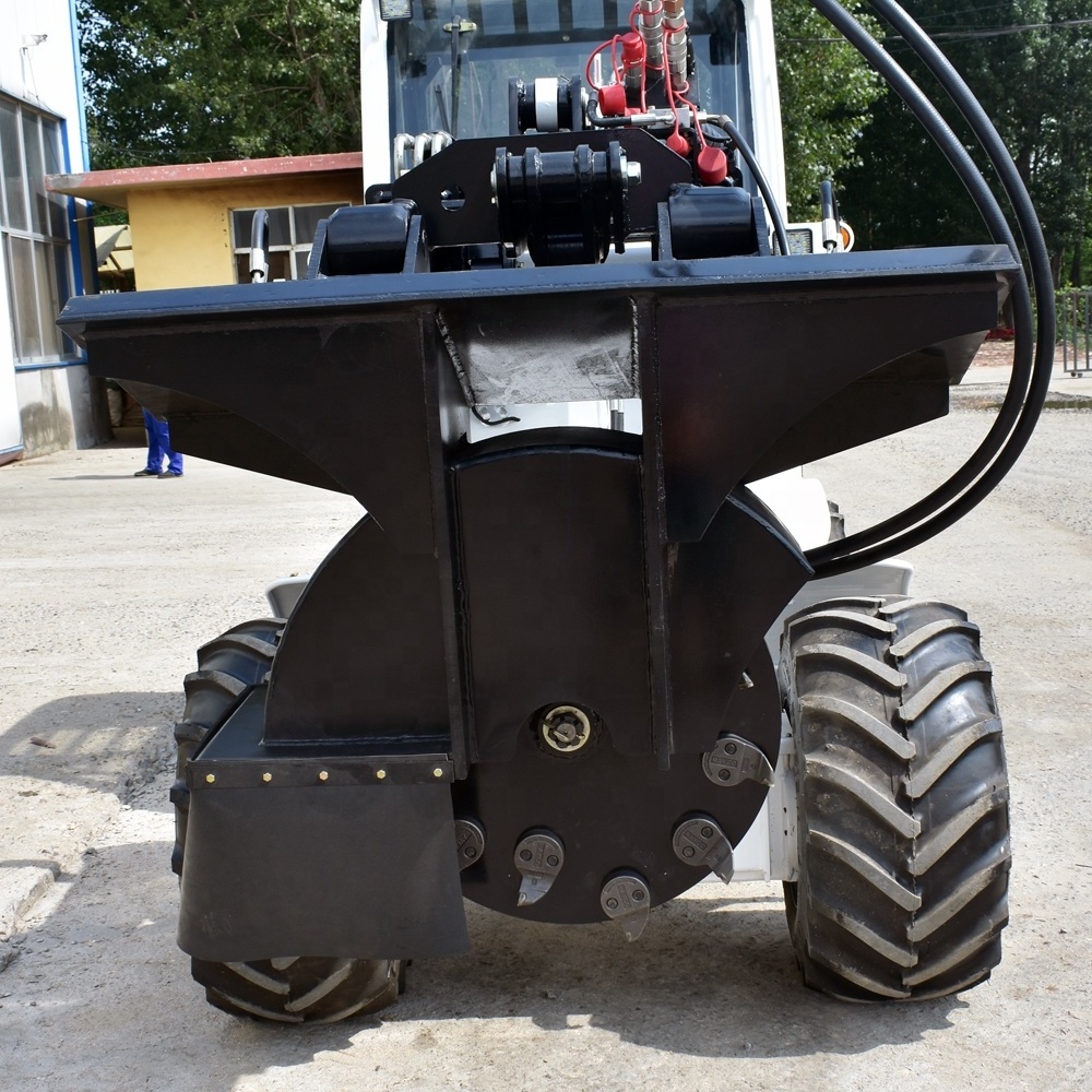 Factory direct supply mini skid steer stump grinder pto forestry mulcher wood removal machine tree stump grinder for sale