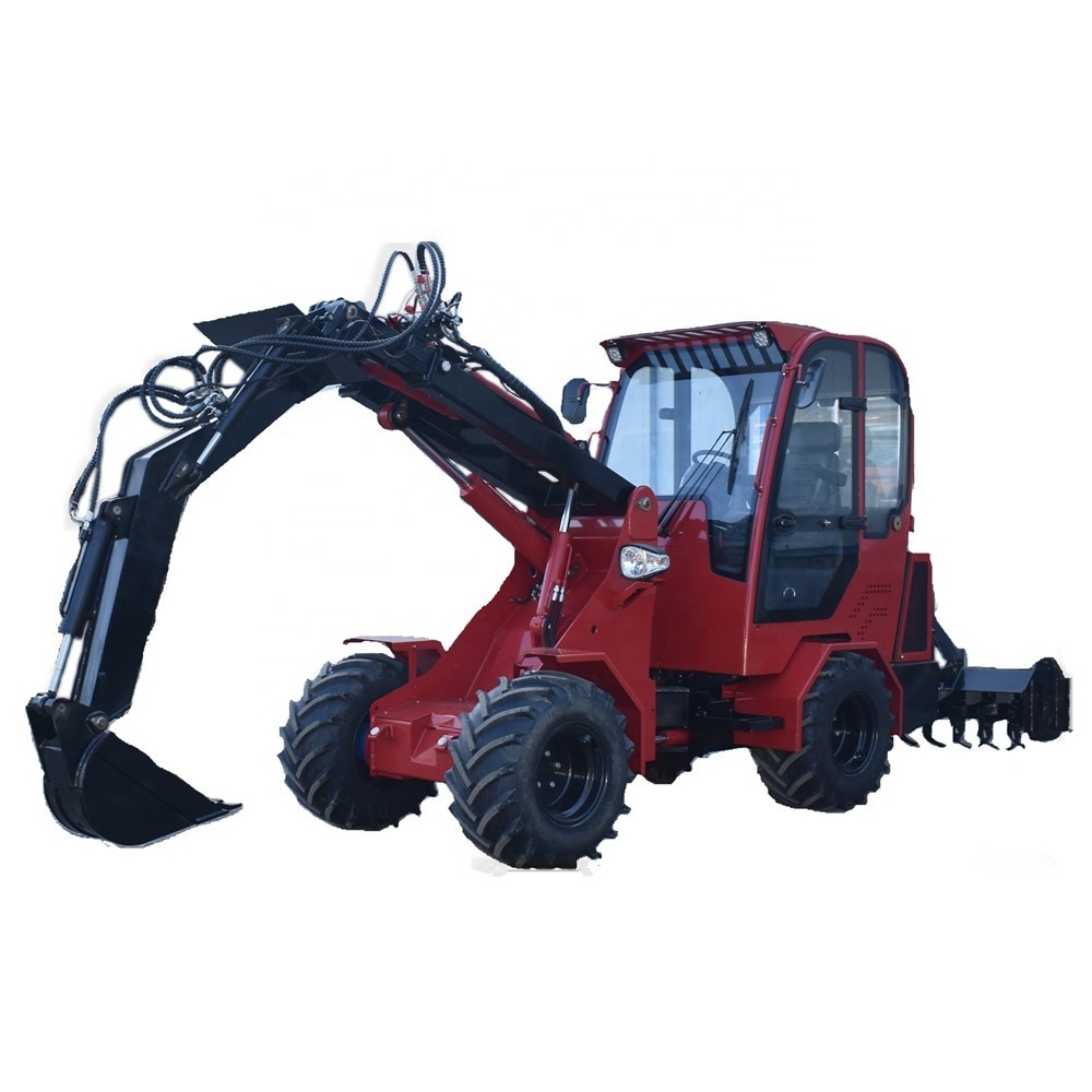 steel camel 2ton telescopic wheel loader m920 articulated 4wd front end tractor farm loader with forestry mulcher