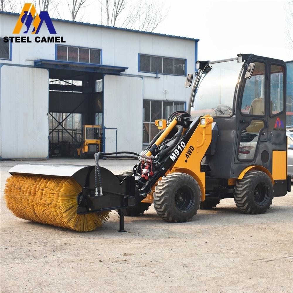 Mini tractor 3 point hitch snow sweeper