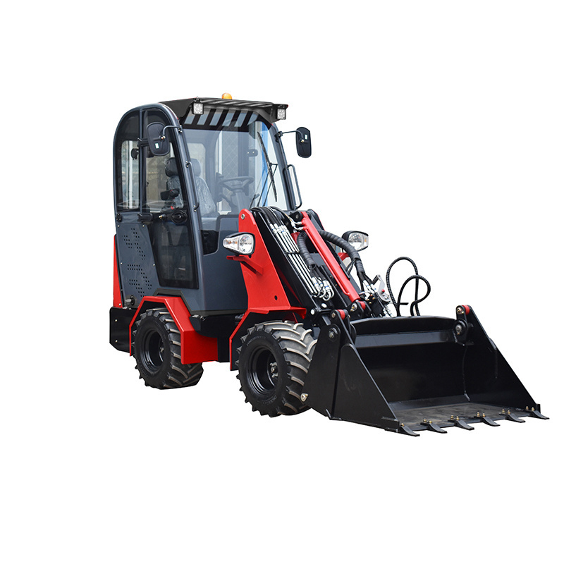 mini hydrostatic front loader with snow plow