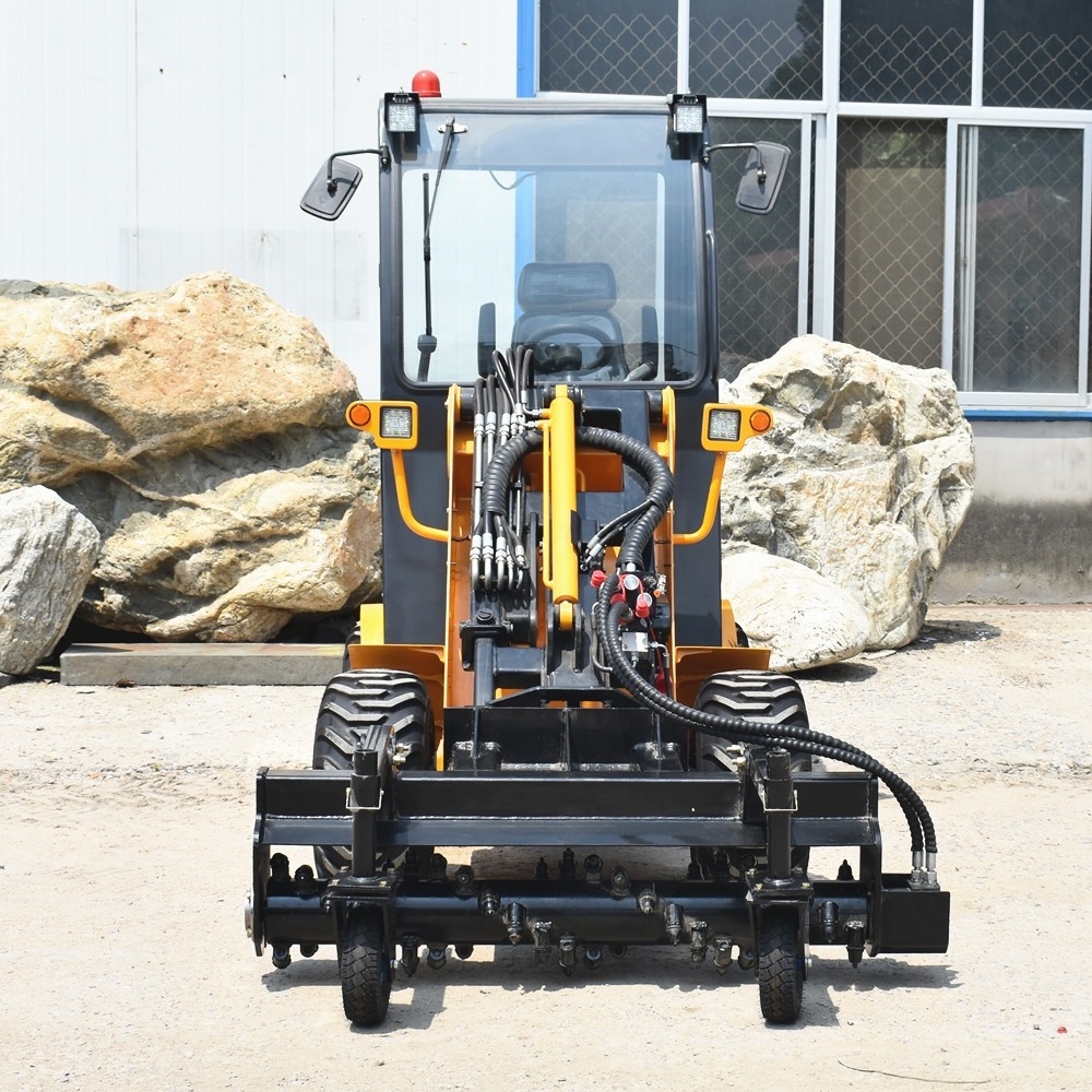 china mini dingo toro skid steer power rake small skid steer loader harley power rake attachments