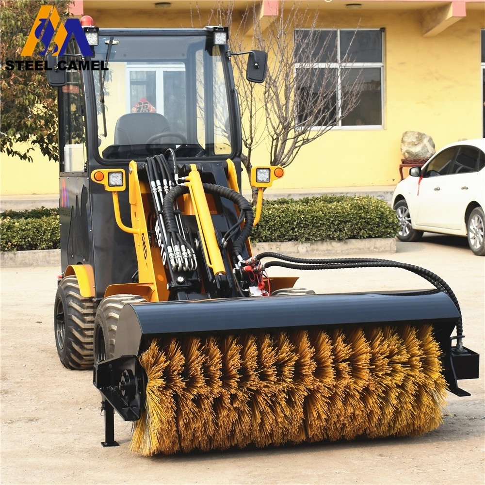 Mini tractor 3 point hitch snow sweeper