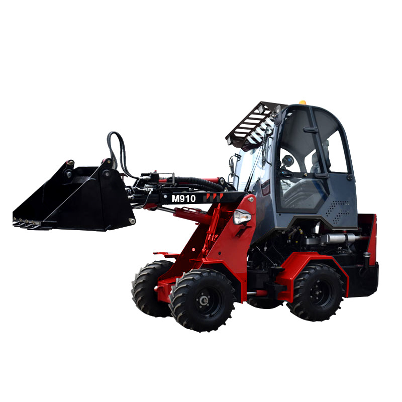 mini hydrostatic front loader with snow plow