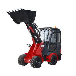 mini hydrostatic front loader with snow plow