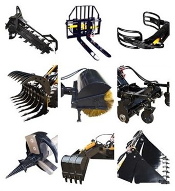 forestry equipment heavy duty mulchers attachments for skid steer