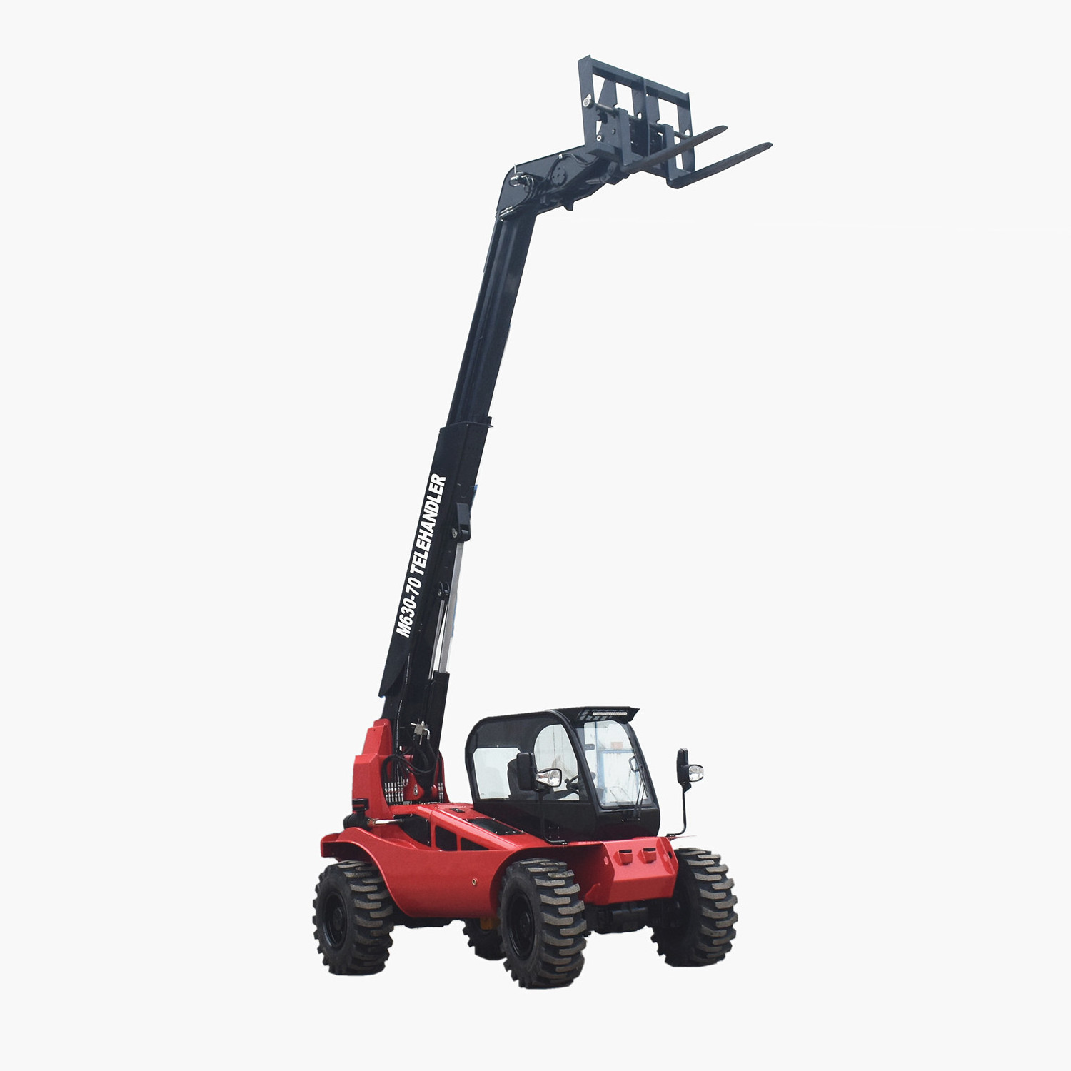 Heavy duty 3 ton capacity 7m telescopic sie boom telehandler forklift with 360 rotating forklift carriage