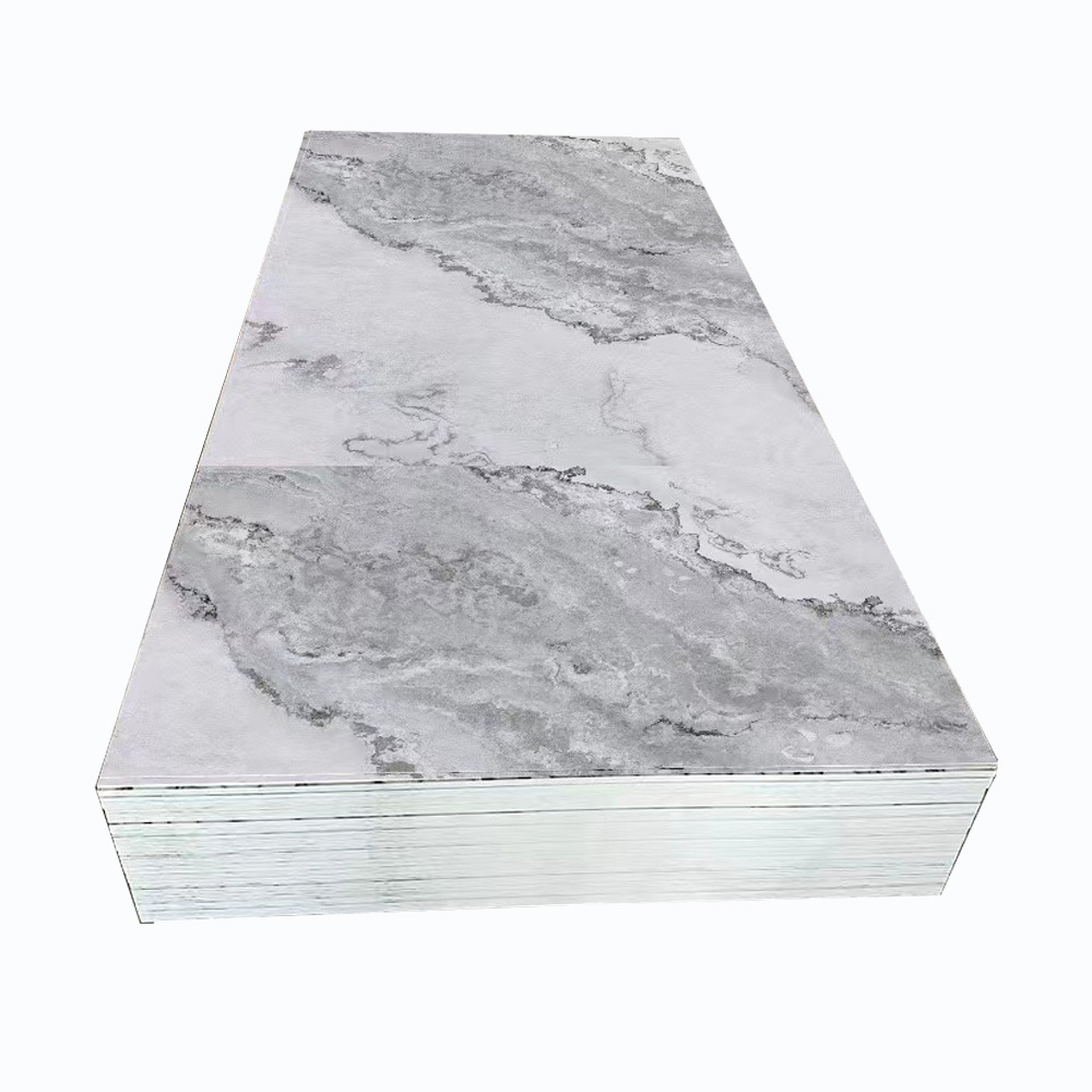 2023 Manufacturer Hotsale Stone Panels 4x8 Pvc Marble Sheet UV coating PVC wall panel PVC marble sheet new color low price