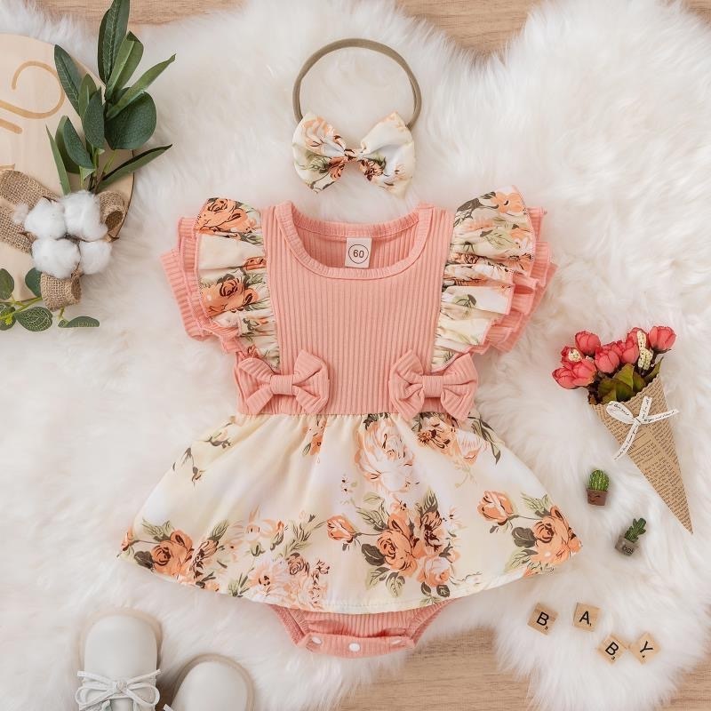 HONGBO baby multicolor party dress infant princess tutu skirt newborn romper infant baby girl dresses 6 9 months for kids