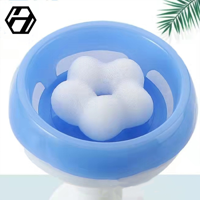 Cosmetic Hand Sanatizer Packaging 300ml PET Flower Shaped Bubble Kids Hand Soap Hand Wash Dispenser Plastic Foam Pump Bottles