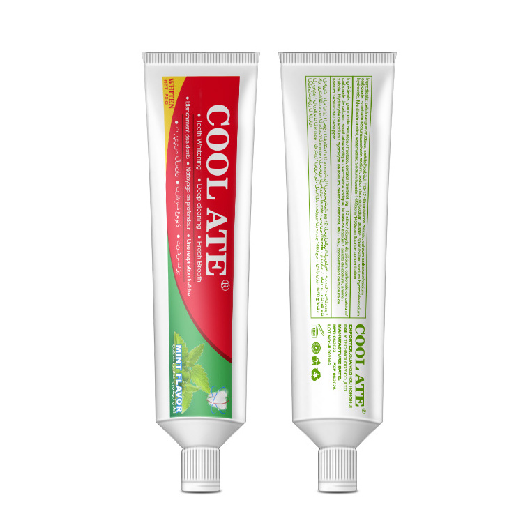 Fluoride Free Tooth Paste Wholesale Distributor Customization Private Label White Teeth Whitening Fresh Breath Mint Toothpaste