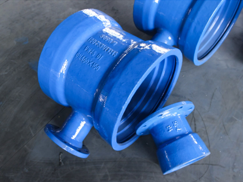 ISO2531 DN80 DN125 DN1400 Ductile Iron Pipe Fitting Double Flange 45 90 degree Elbow Bend for Water