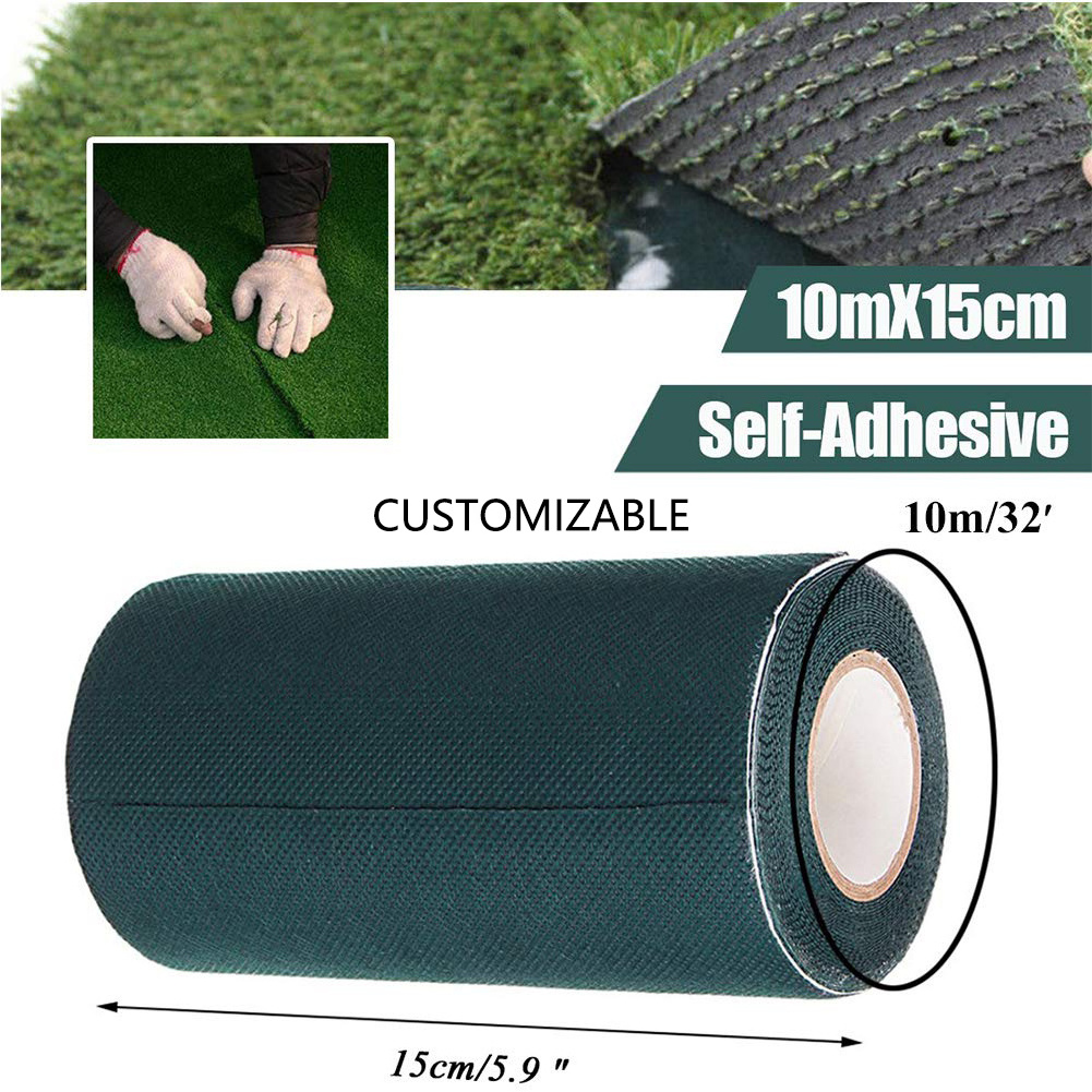 Turf Tape Artificial Grass Self Adhesive Synthetic Turf Seaming Tape for Jointing Garden Lawn, Connecting Pet Rug, Outdoor Grass