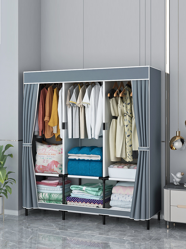 Wholesales Non Woven Fabric Portable Clothes Storage Wardrobe for bedroom