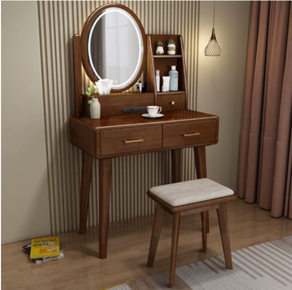 Hot Wholesale Unique Modern Simple Light Luxury European Wooden Dressing Table With Mirror