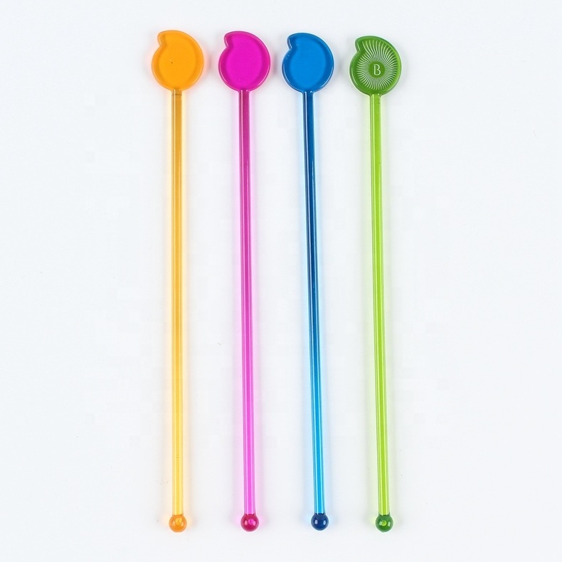 Food grade Plastic Transparent color Swizzle stick drink coffee Stir Stick