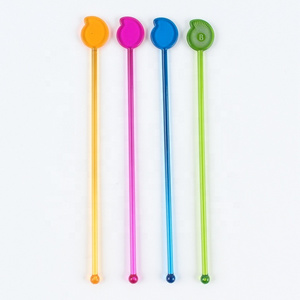 Food grade Plastic Transparent color Swizzle stick drink coffee Stir Stick