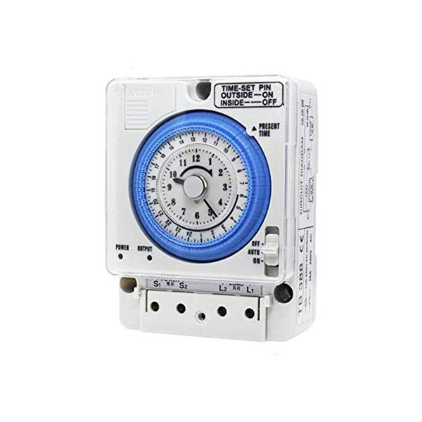 HOLSO Hot Sale TB-388 TB-35N TB38809NE7 Mechanical Motor Timer Switch Electrical Digital Timer with Battery 15 Minutes 220V 15A