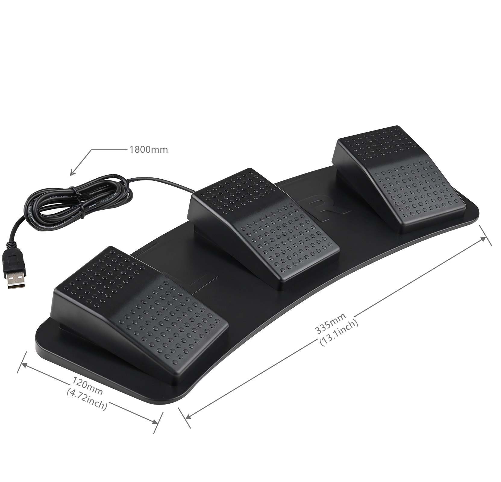 FOOT SWITCH 3 TRIPLE CONTROL ACTION PEDAL FOR KEYBOARD MOUSE PC LAPTOP USB  FOOT SWITCH PEDAL