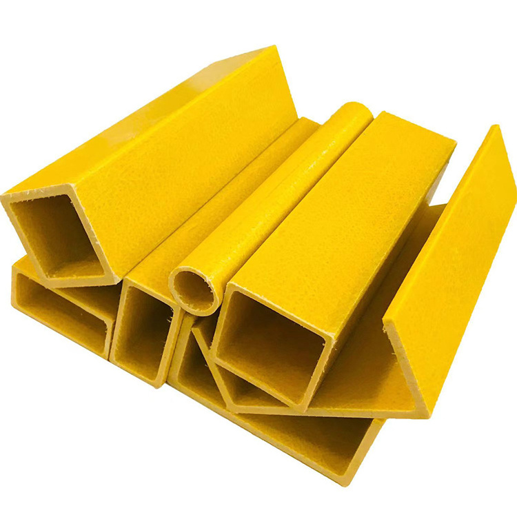 China Manufacture Square Fiberglass Reinforced Plastic FRP Tube Rectangular GRP pipe