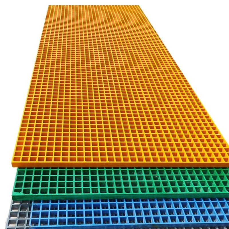 Customized Composite Fiberglass Mesh Walkway FRP GRP Moulded And Pultruded Platform Grating