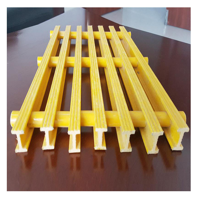 Customized pultruded fiberglass FRP i bar grating