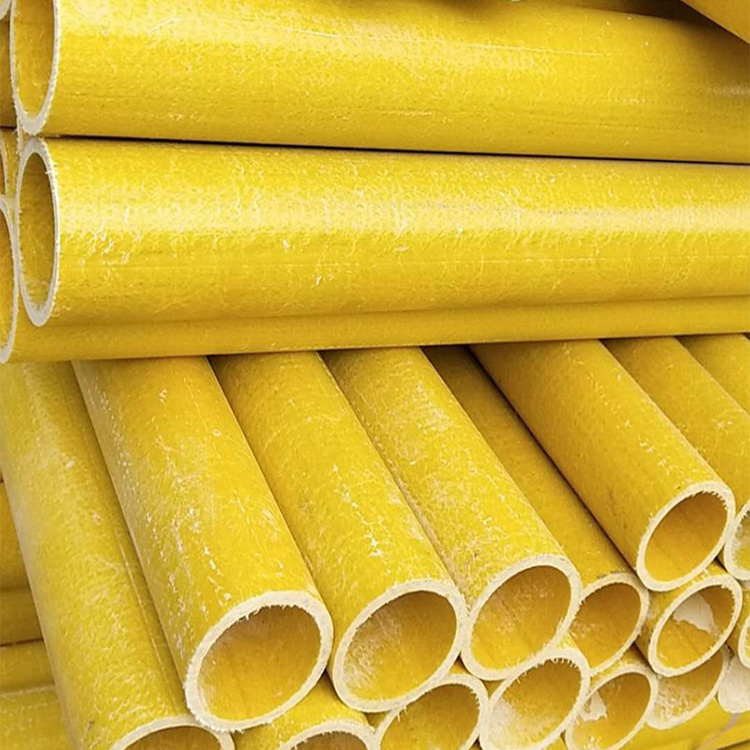 High Strength FRP Round Tube Grp Hollow Tubes Fiberglass Composite  Pipe