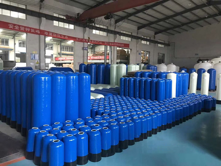 FRP GRP Fiberglass Pressure Vessel Storage Water Tank For RO Water System