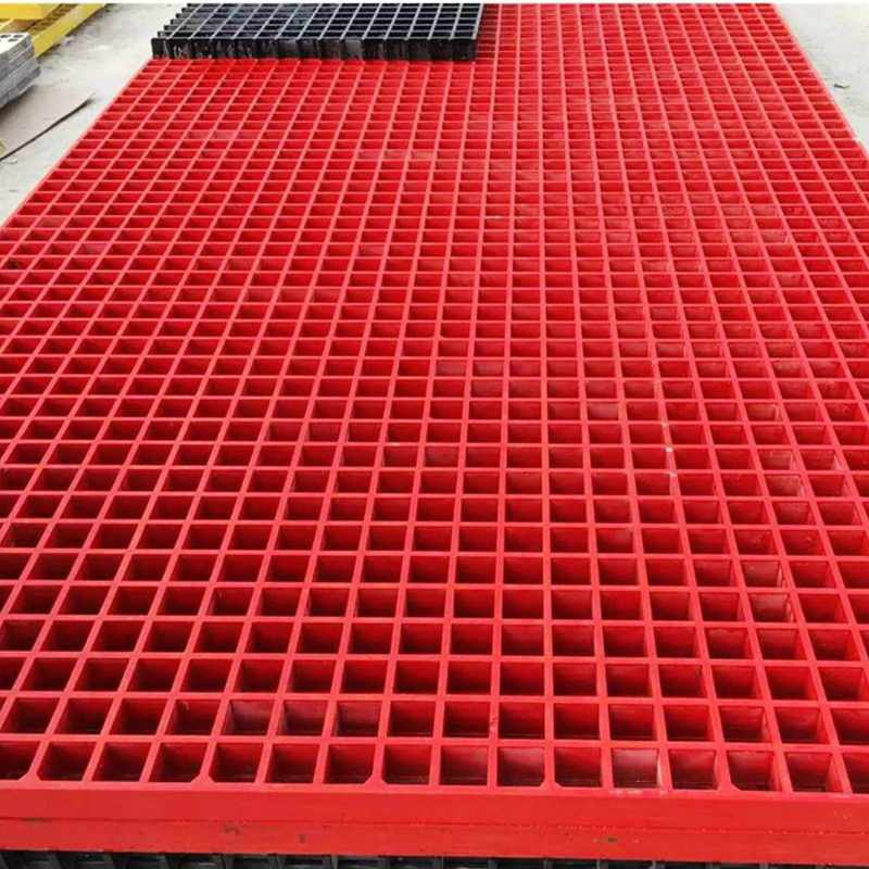 Molded FRP grating with chequered mesh fiberglass FRP grating manhole cover fiberglass plastic grating 4x8 feet FRP sheets