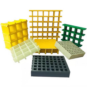 Molded FRP grating with chequered mesh fiberglass FRP grating manhole cover fiberglass plastic grating 4x8 feet FRP sheets