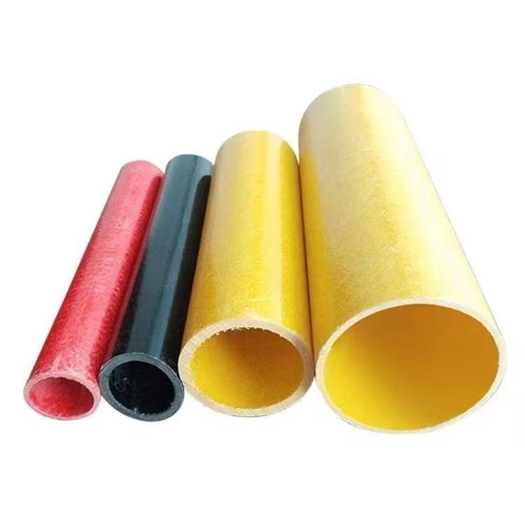 High Strength FRP Round Tube Grp Hollow Tubes Fiberglass Composite  Pipe