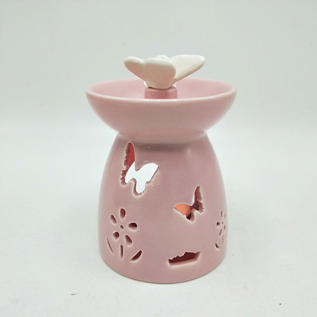 Essential oil diffuser Butterfly Cut Ceramic oil burner Candle burner Handmade ceramic aromatherapy oil burner