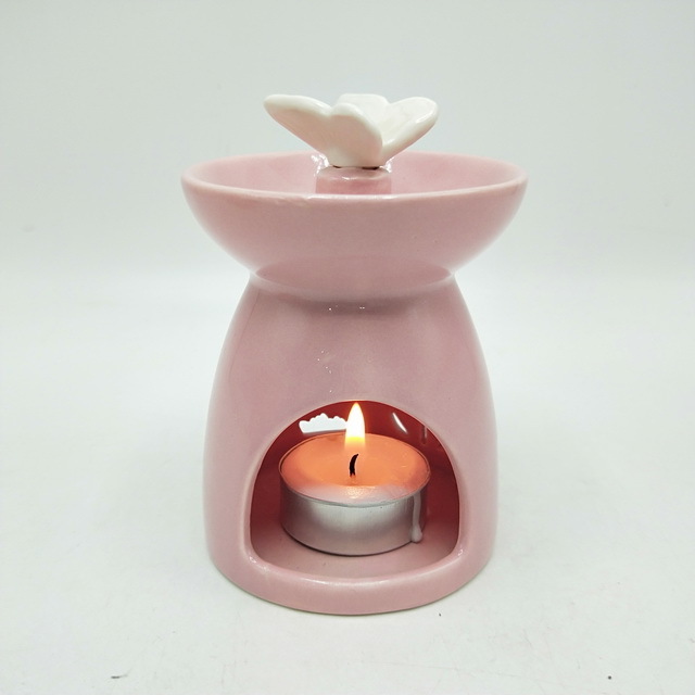 Essential oil diffuser Butterfly Cut Ceramic oil burner Candle burner Handmade ceramic aromatherapy oil burner