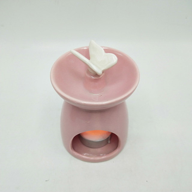 Essential oil diffuser Butterfly Cut Ceramic oil burner Candle burner Handmade ceramic aromatherapy oil burner